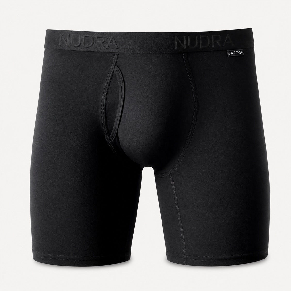 Nudra organic cotton boxer brief in black